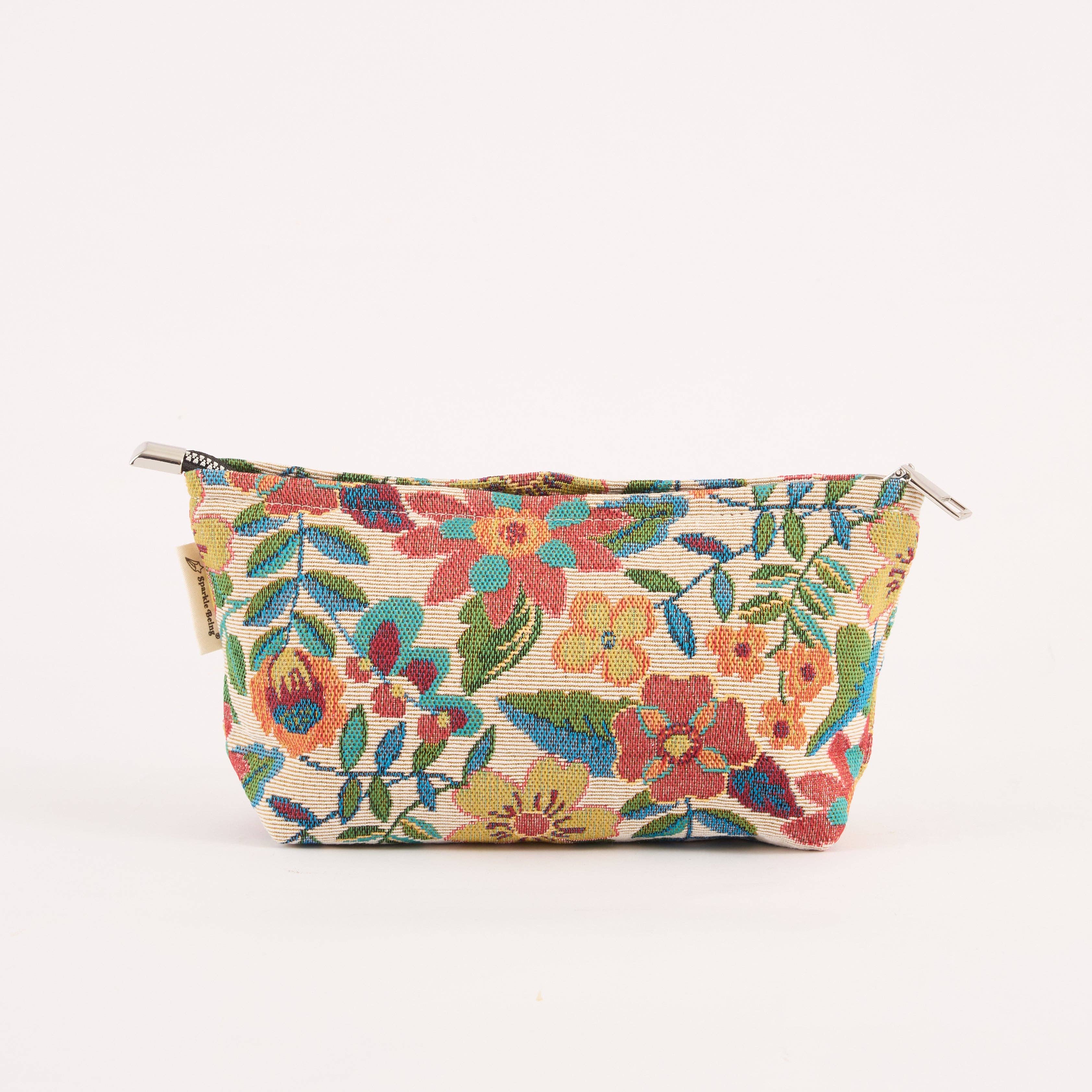 Sparkle Being - Venta al por mayor Bolsa para maquillaje - Bolsa de aseo / maquillaje Garden Bloom - Neceser cosmético ideal para viajar5