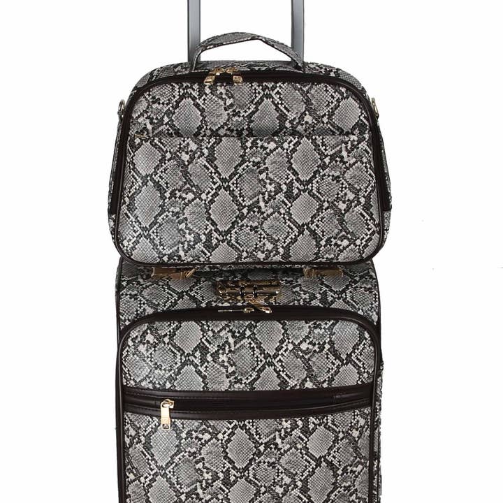 2 in 1 Soft Leather Luggage Traveler Carry on for wholesale by Handbag Factory Corp