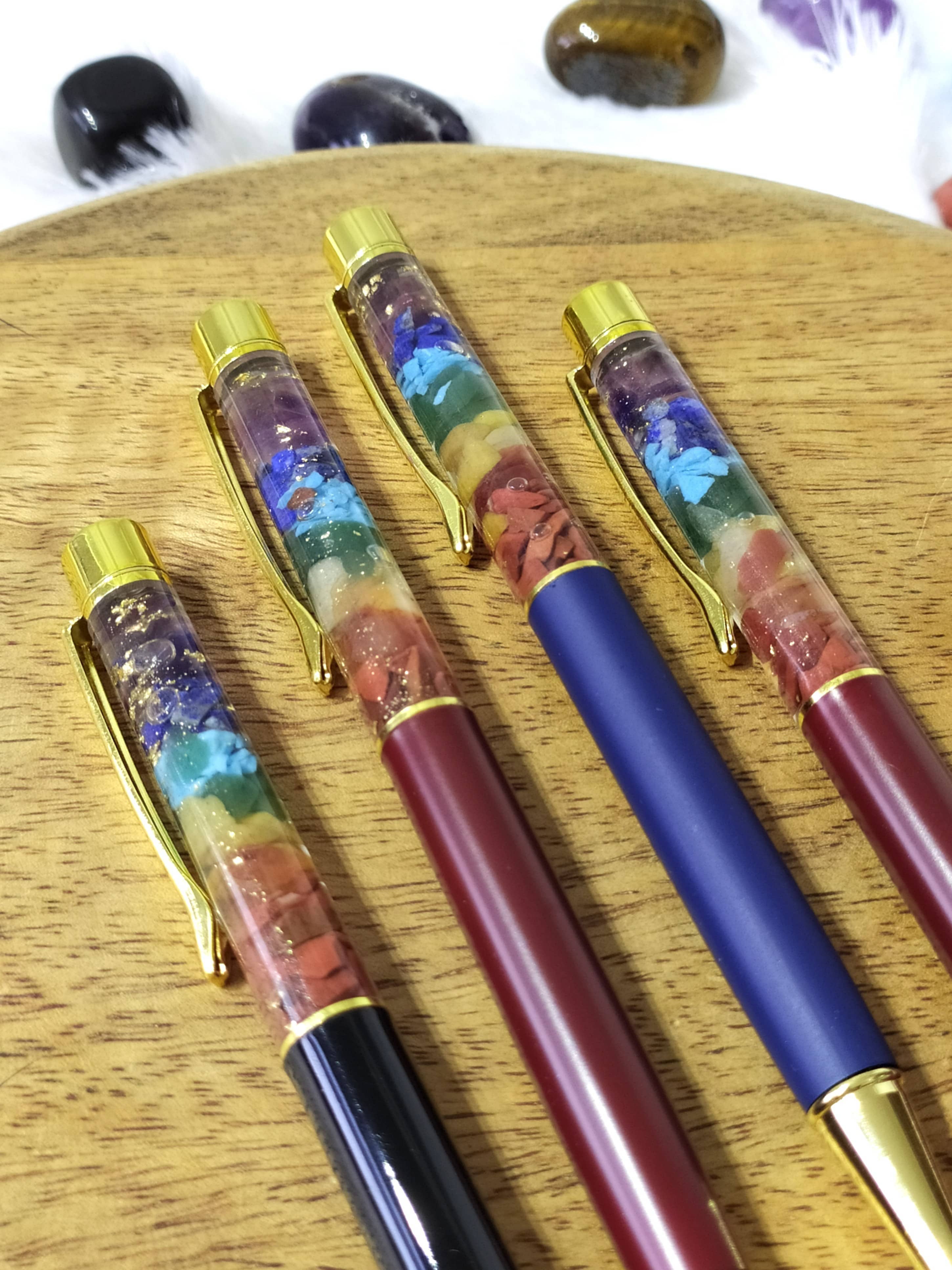 Soothing Crystals - Vente Stylos - Stylo Cristal 7 Chakras | Stylo de Manifestation et de Guérison2