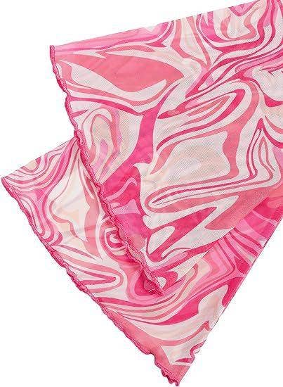 Sweetkama – wholesale Knit top – Women's – Ladies Print Flare Sleeves Mesh Crop Top SKT24176