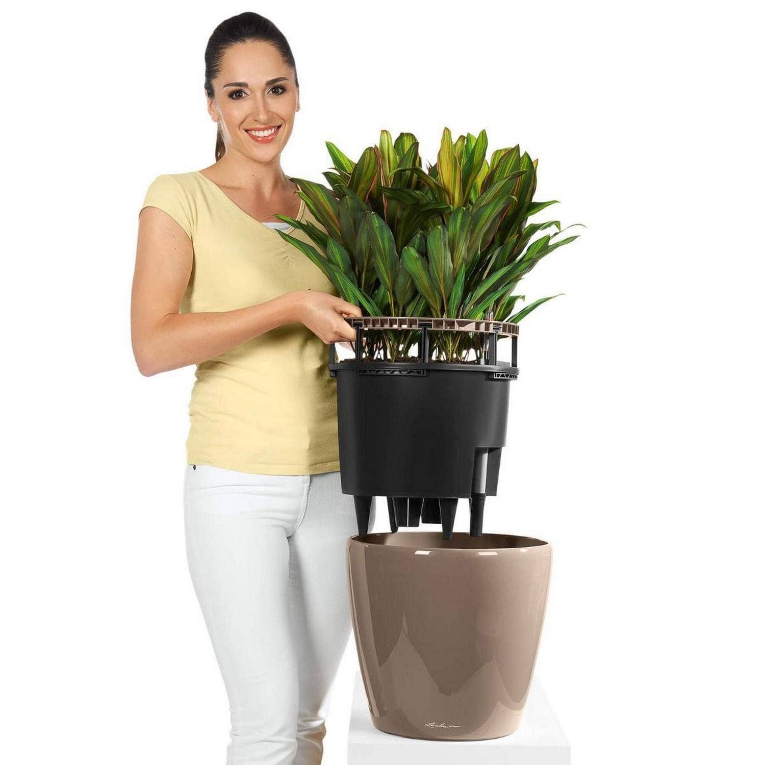 Lechuza Self Watering Planters - Vendita all'ingrosso Vasi per piante - LECHUZA CLASSICO LS Vaso rotondo in poliresina25