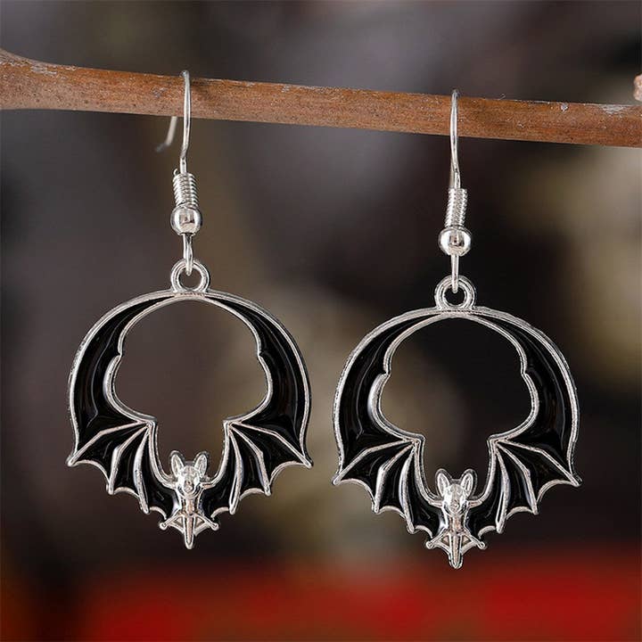 ACCITY - Wholesale Dangle Earrings - PERSONALIZED FUNNY DARK BAT PENDANT EARRINGS_CWAJE19733