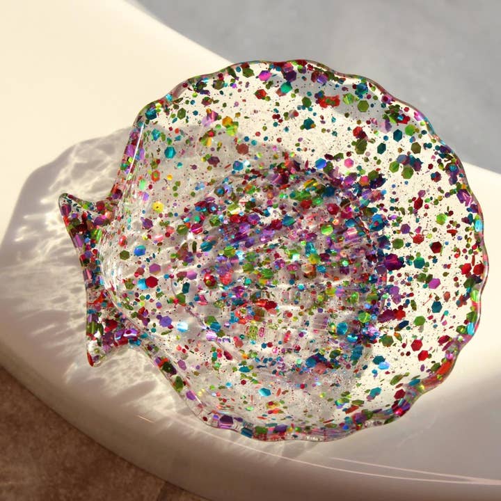 Porte-savon Coquillage Arc-en-ciel | Porte-bijoux pour la vente par Smoke Ring Shop