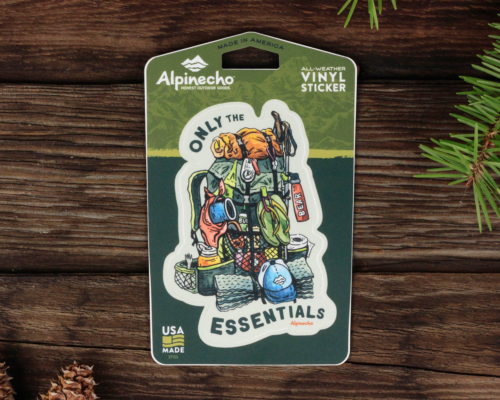 Alpinecho - Wholesale Sticker - Only the Essentials Sticker1