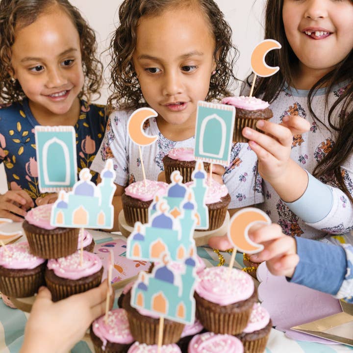Erum Khalili - Wholesale Cake/Cupcake Topper - Set of 8 Ramadan and Eid Cupcake Toppers3