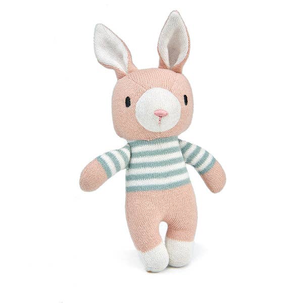 ThreadBear Finbar Hare - Knitted Soft Toy 18cm for wholesale by ThreadBear Design UK/EU