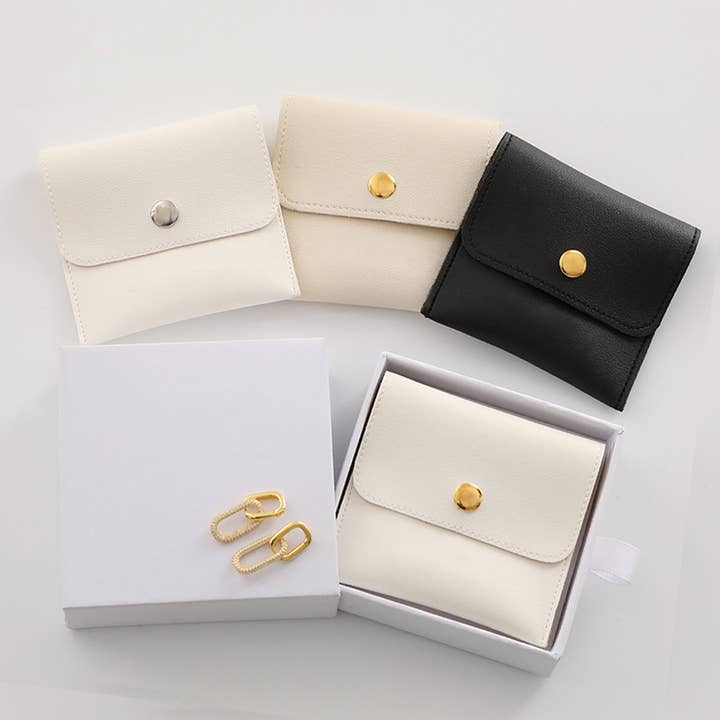 Vegan Leather Jewellery Bag - Retail Packs for wholesale by Logo Pouch