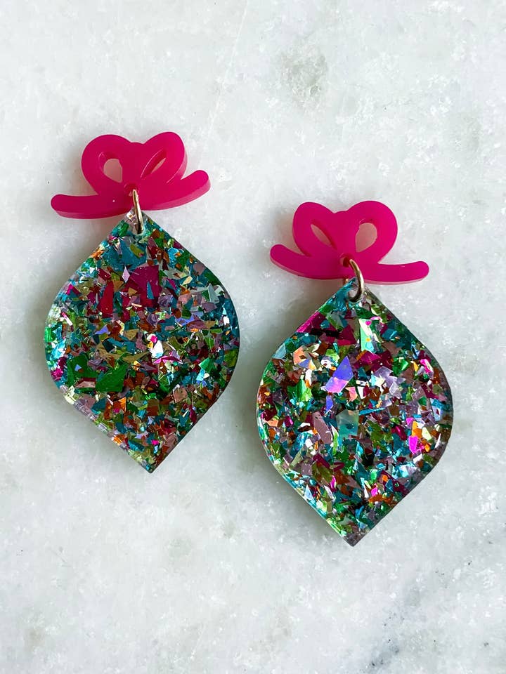 Confetti ornament earrings for wholesale by katygirlgoods