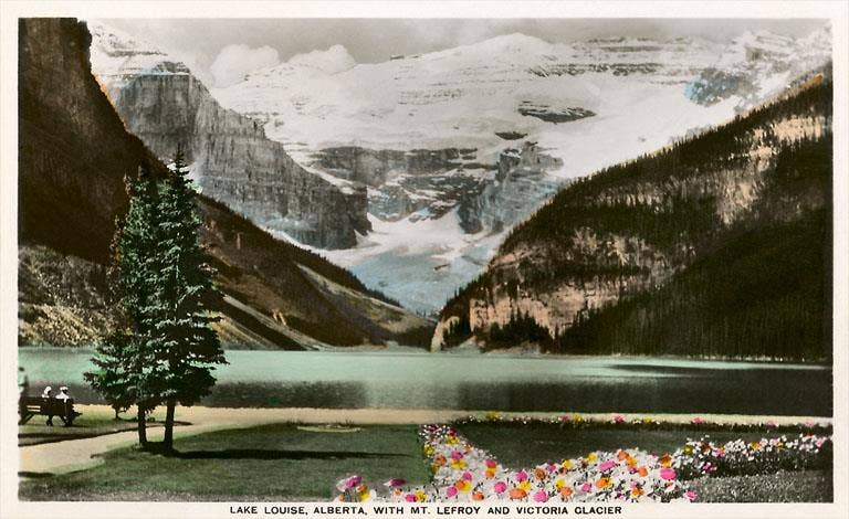 Found Image Press - Vendita all'ingrosso Set di cartoleria/cancelleria - Cartolina CN-263 Lago Louise, Alberta, Canada0