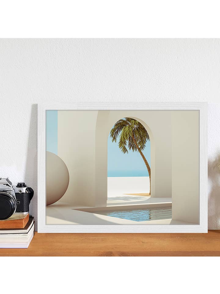 Image de l'architecture estivale. Impression murale avec cadre. pour la vente par Any Image