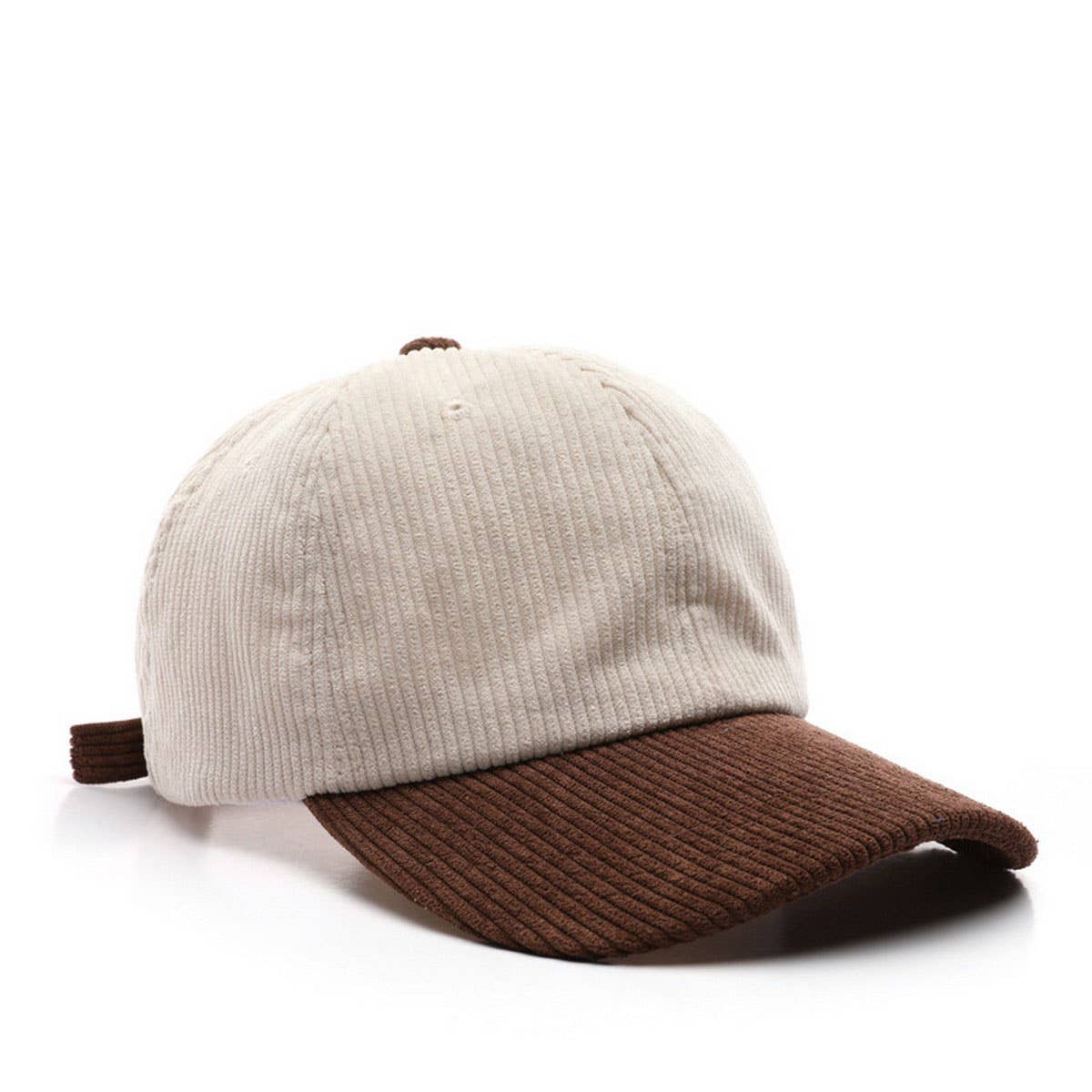 ACCITY - Wholesale Baseball Cap - Unisex - SOLID COLOR PLAIN CORDUROY COLORBLOCKED CAP_CWAH28094