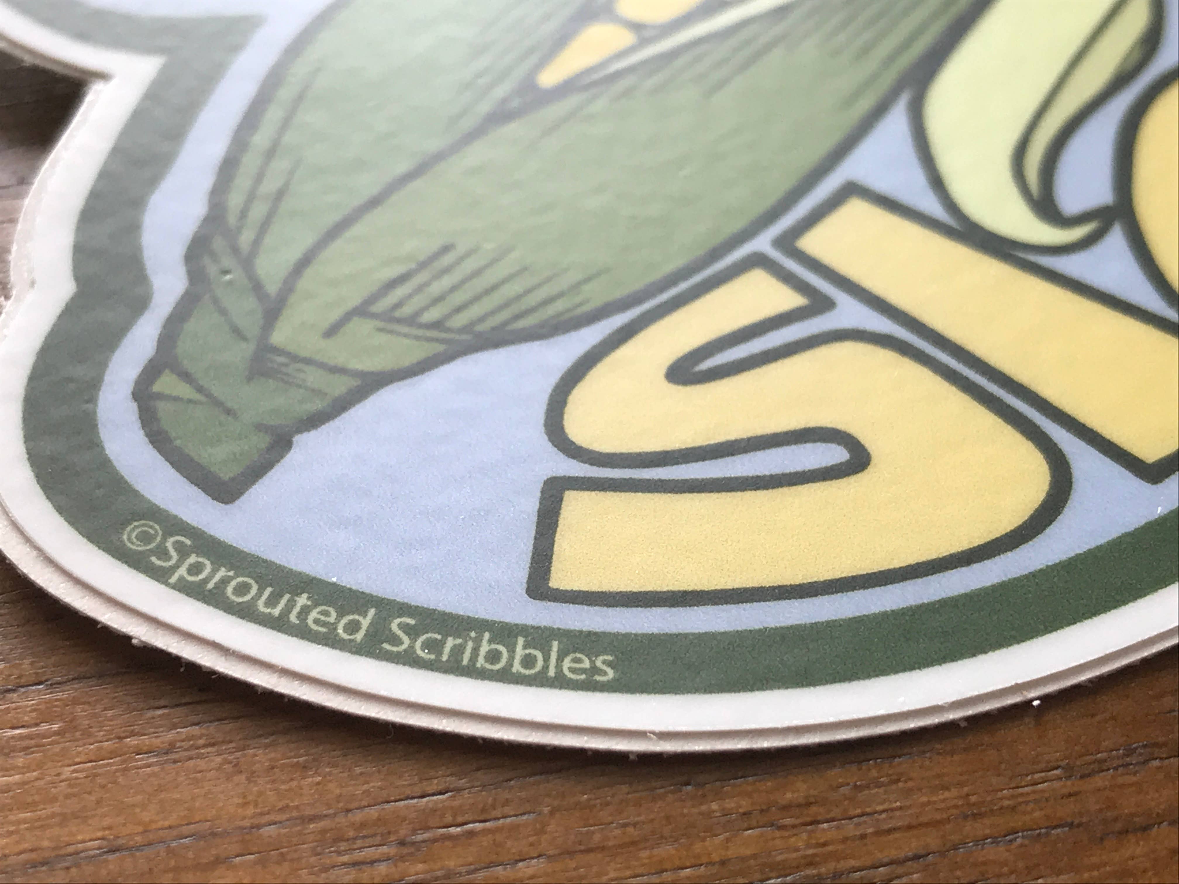 Sprouted Scribbles - Wholesale Sticker - Cute Illinois Sticker Corn Husk Human Drawn Vinyl Decal9