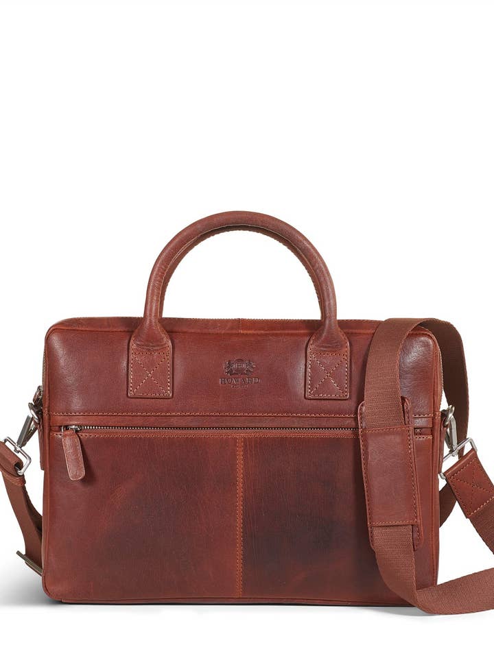 Bolsa para laptop Evan Brown por atacado de Howard London