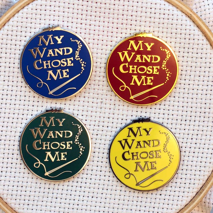 Mein Zauberstab wählte mich Wizarding House Needle Minders für den Großhandel von Snarky Crafter Designs