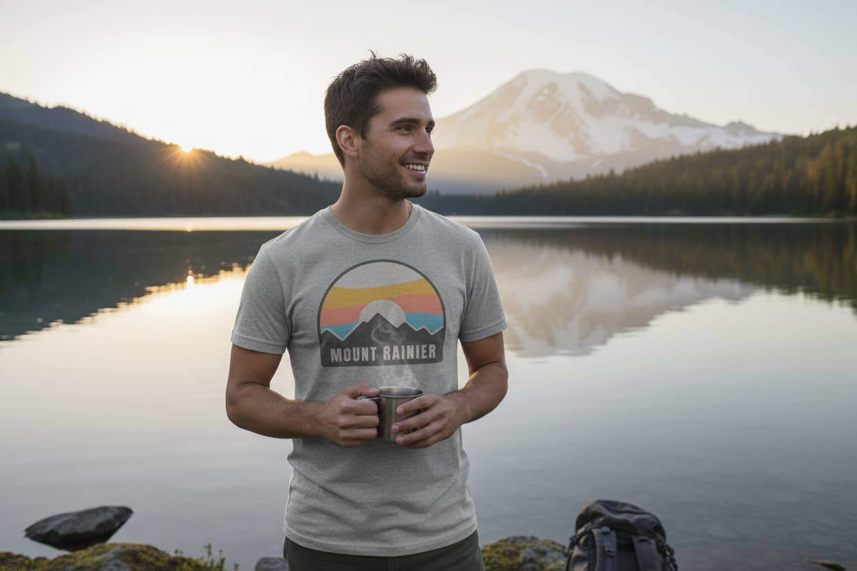 Direction Apparel - Wholesale Screen Printed T-Shirt - Men's - Bright Sky Tri Blend Tee5