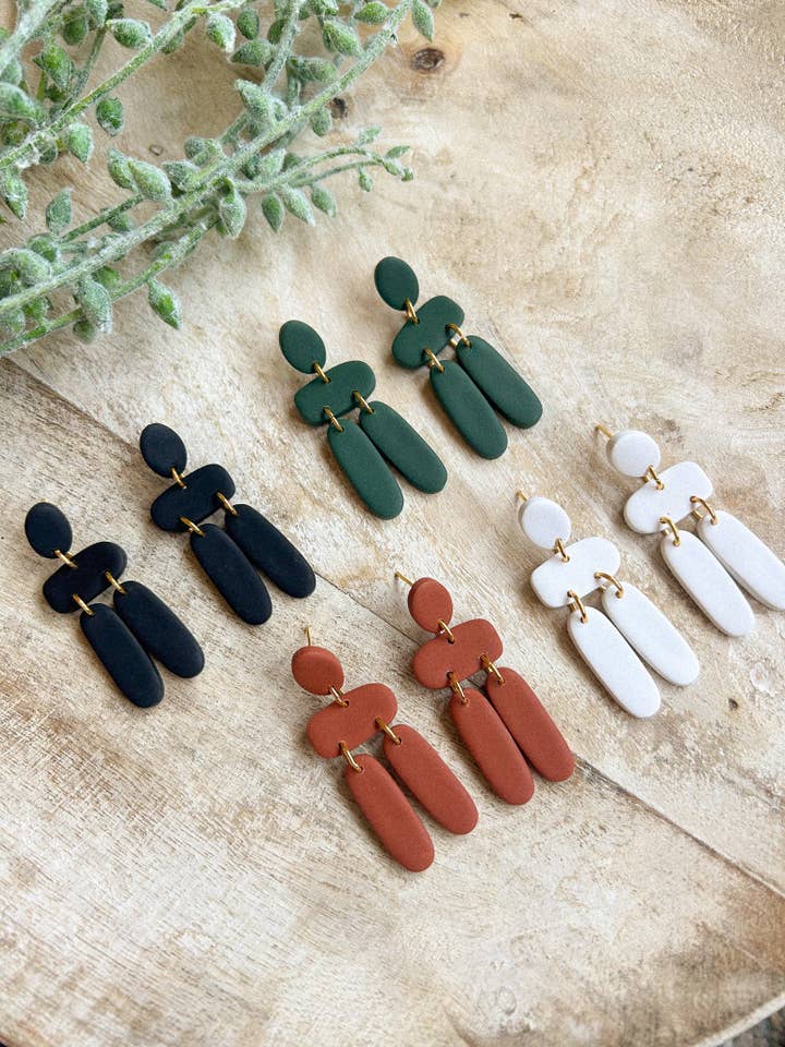 Stacked Dangles for wholesale by hunterclayco | Polymer Clay Earrings
