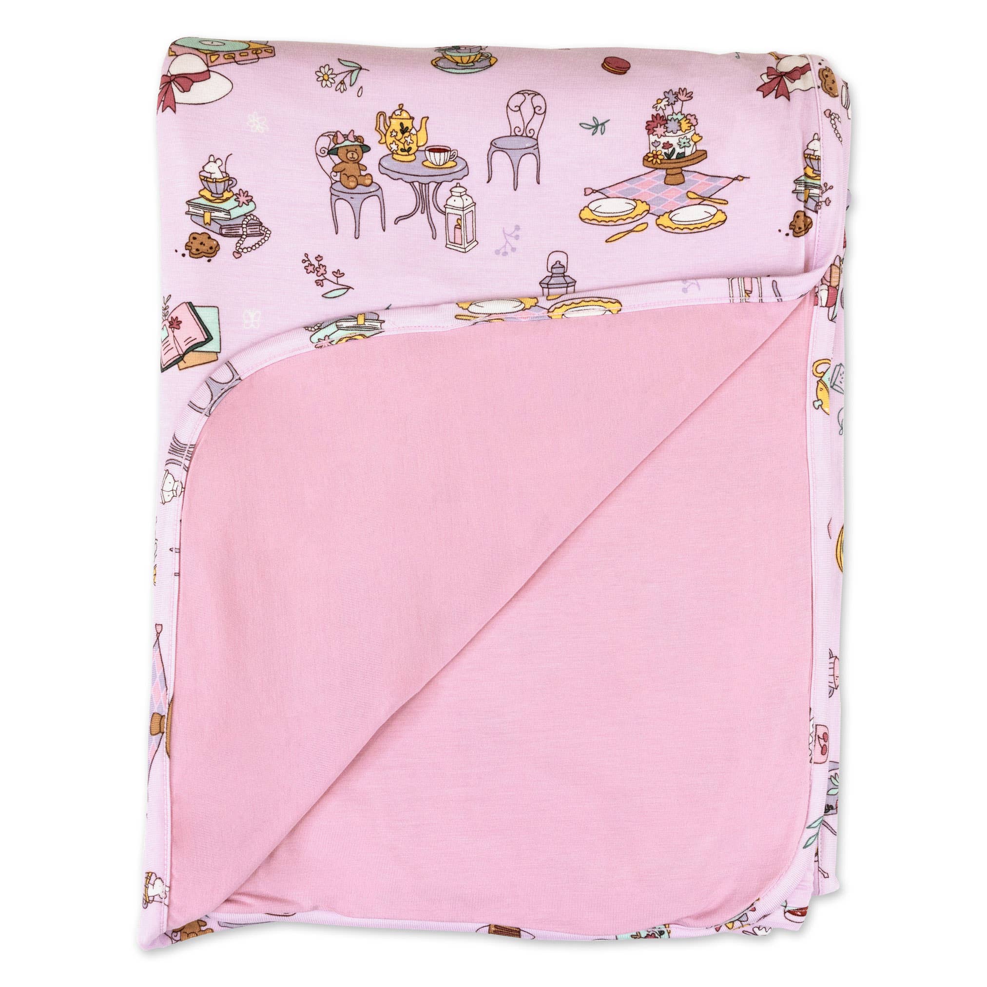 Bellabu Bear - Wholesale Bedding Blanket - Kids & Baby - Tea Party Bamboo Blanket1