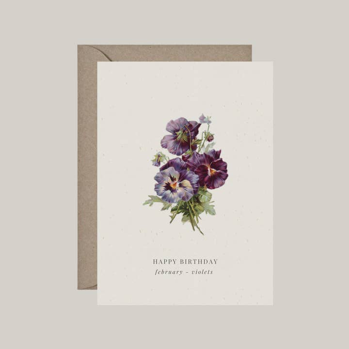 De Papierboetiek - Wholesale Birthday Card - Birth flowers | 12 birthday cards with envelope4