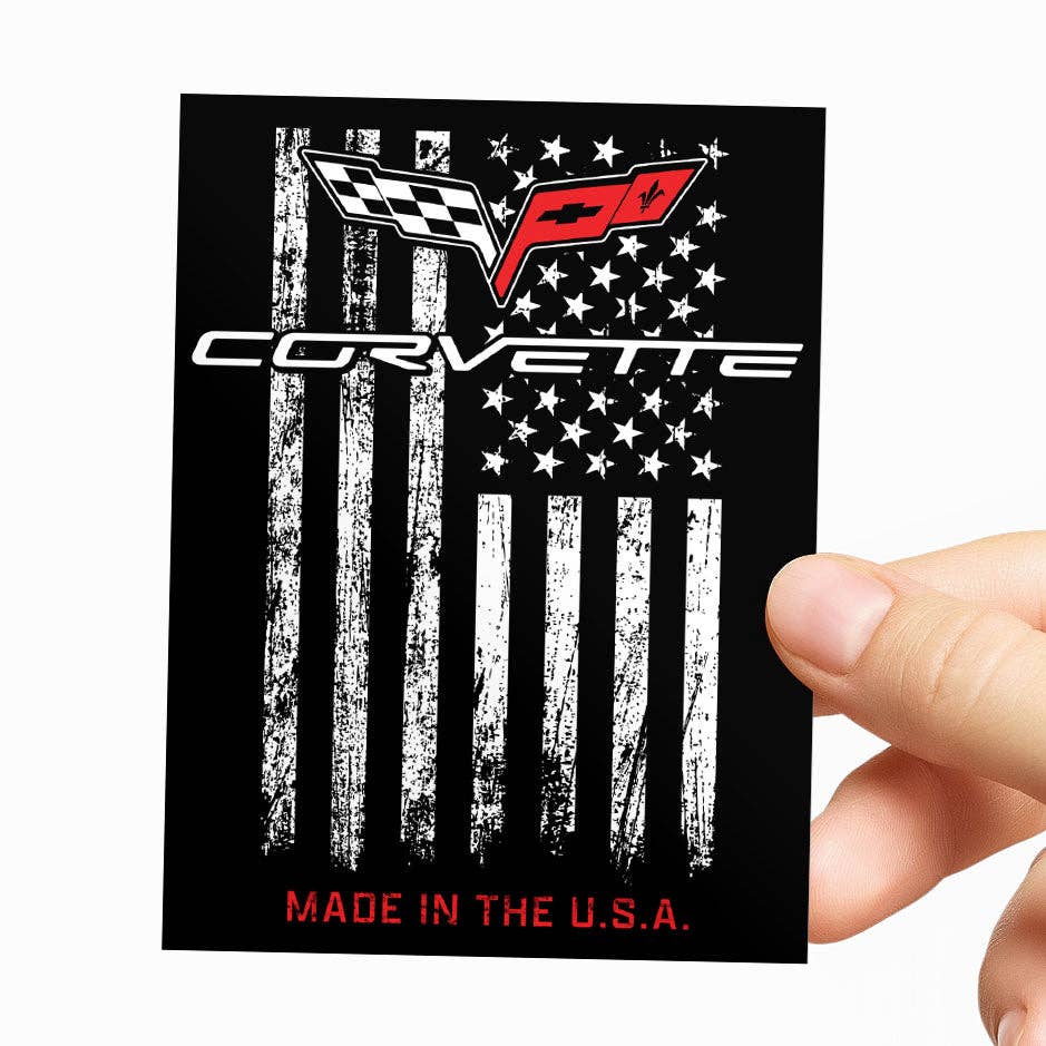 Hybris Production AB - Wholesale Sticker - Corvette - Made In The USA Sticker1