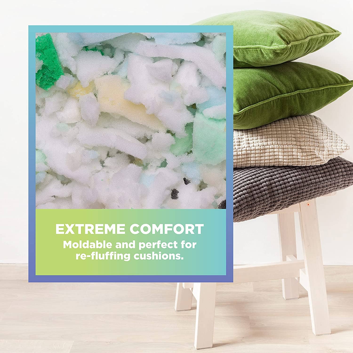 Bean Products - Wholesale Pet Bed - Cat/Dog - Shredded Foam Fill for Bean bags, pillows, pet beds, cushions - CertiPUR6