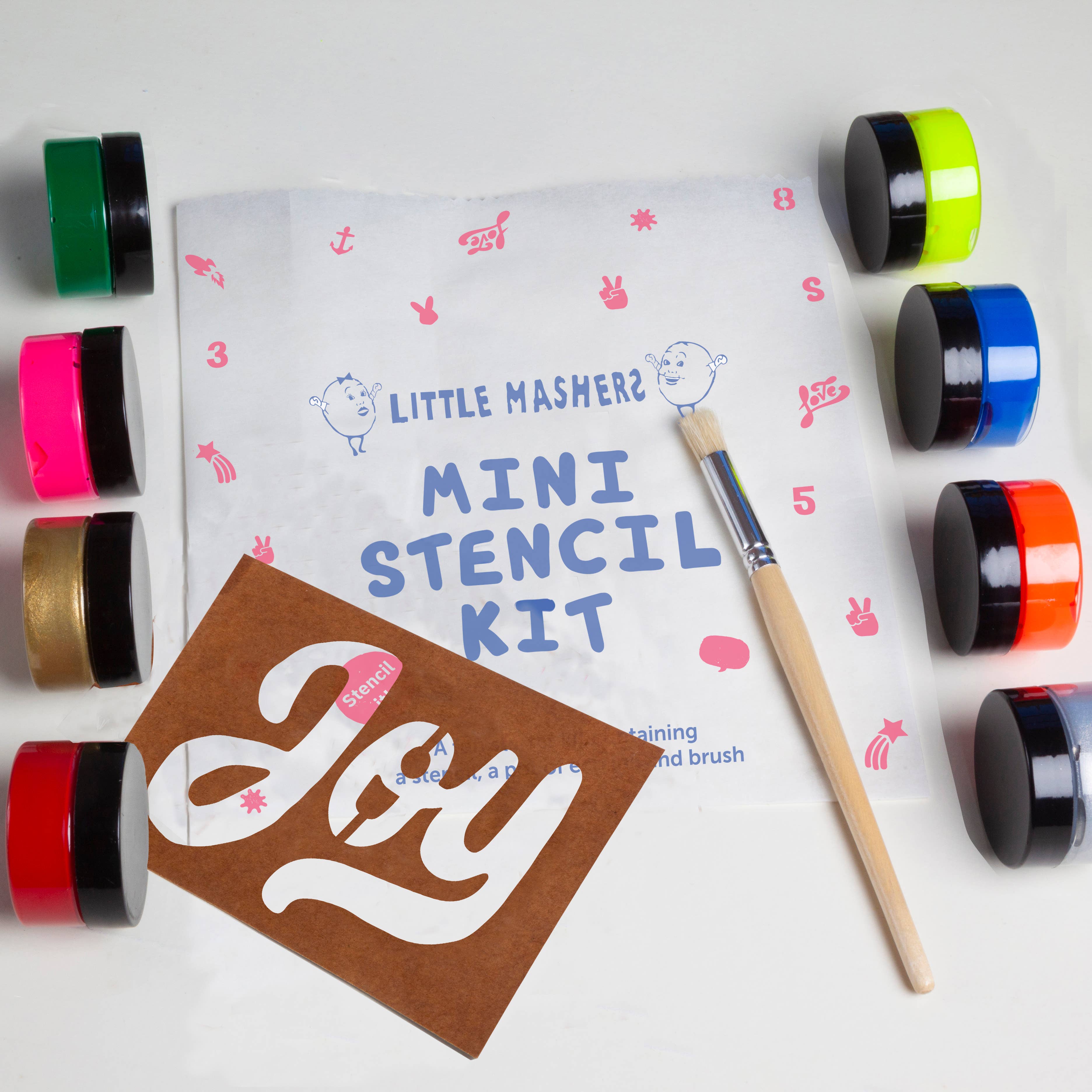 Little Mashers - Wholesale DIY craft kit – Child - Mini Stencil Starter Kit - Joy Design0