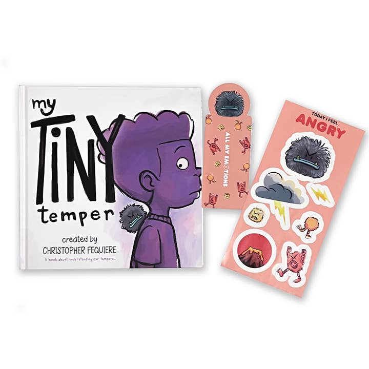 All My Emotions : My Tiny Temper Book, marque-pages et set d'autocollants pour la vente par All My Emotions