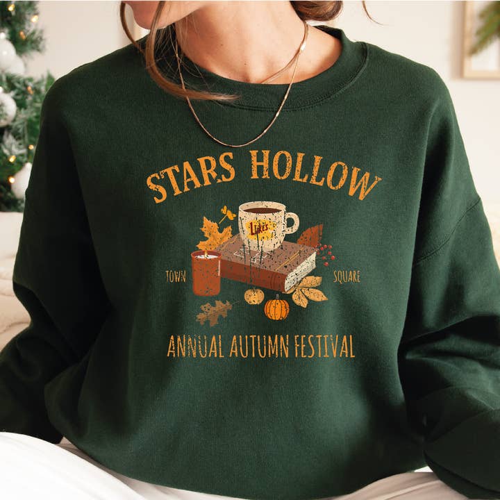 Vintage Stars Hollow Sweatshirt,Annual Autumn Festival X129 for wholesale by MAYA TX