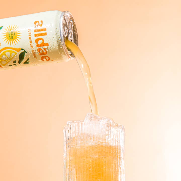 alldae superfruit soda - Wholesale Soda/Carbonated Drink - Ginger Yuzu Drink | Healthy Soda | Lightly Caffeinated Soda