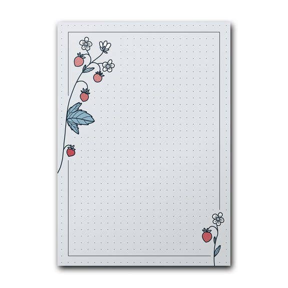 magnetic notepad DIN A6, wild strawberry for wholesale by Rotberta