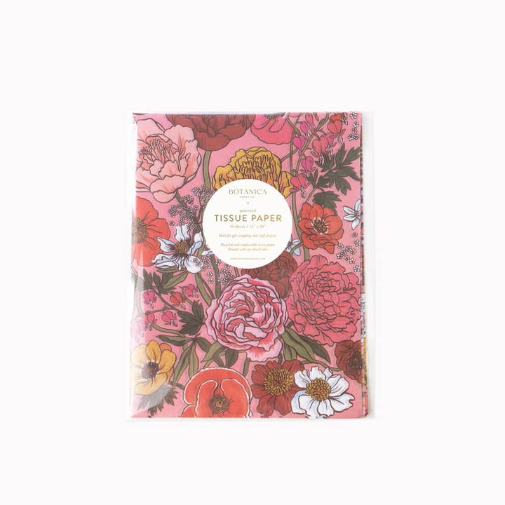 Botanica Paper Co. - Vendita all'ingrosso Carta velina - GARDEN FLORA | Carta velina (10 fogli)
