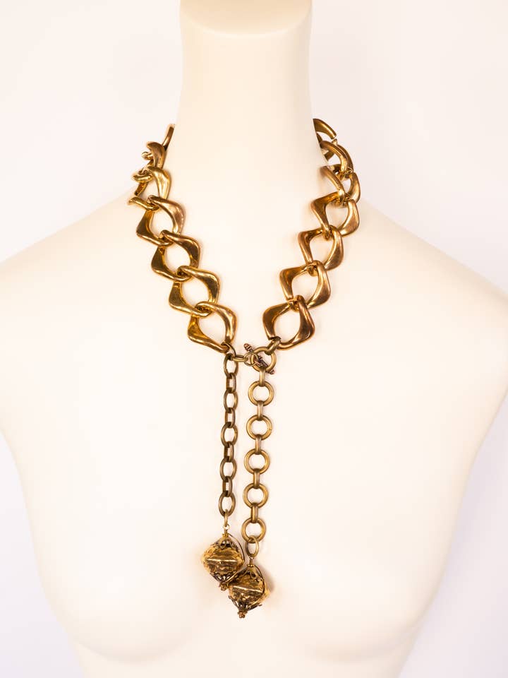 Schmuck Handgefertigte Halskette-Kunstvoll Verbunden-Lucite-OOAK-USA für den Großhandel von A Silk Purse