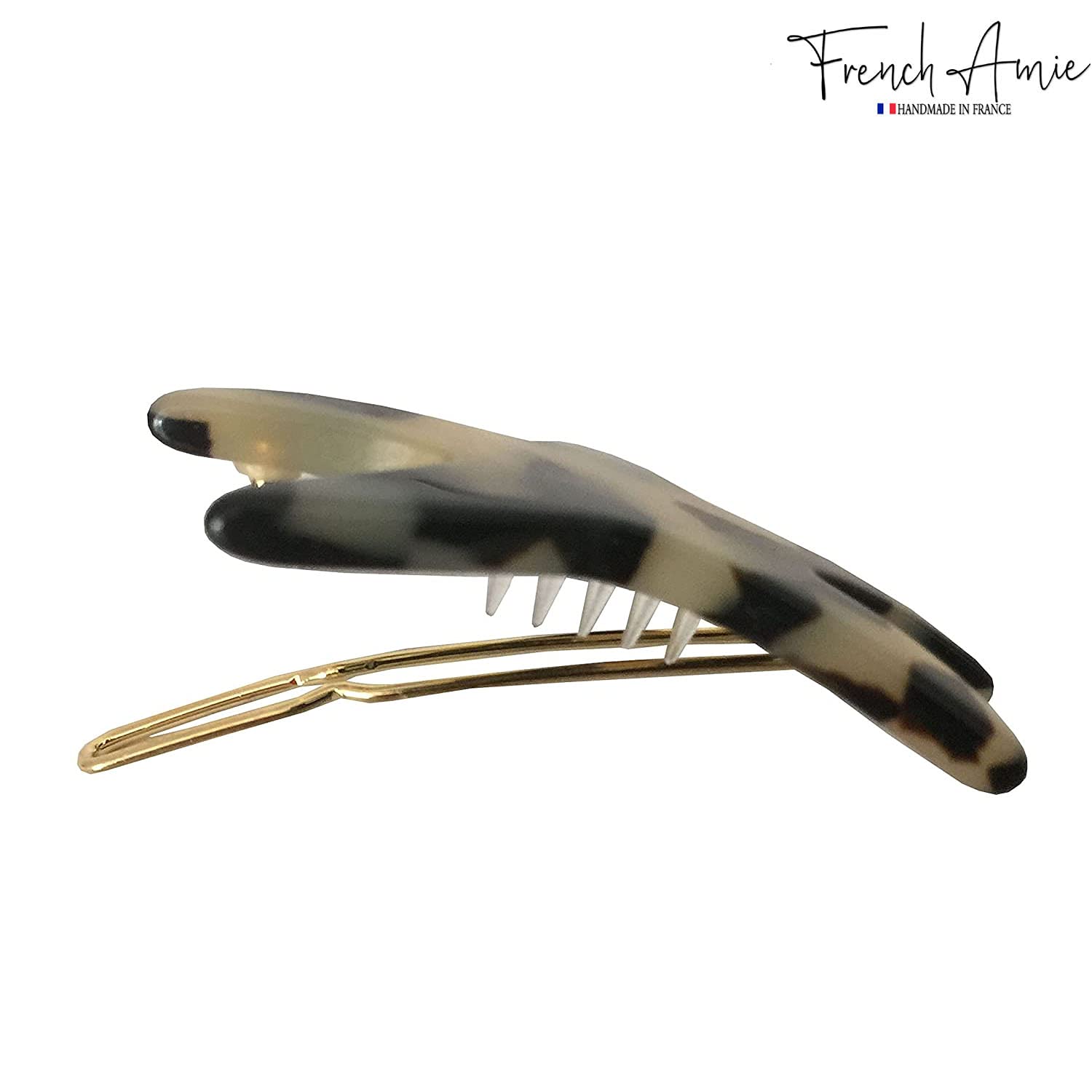 Parcelona - Wholesale Barrette - Women's - French Amie Star Small Celluloid Handmade Hair Slide Barrette With Snap Clips5