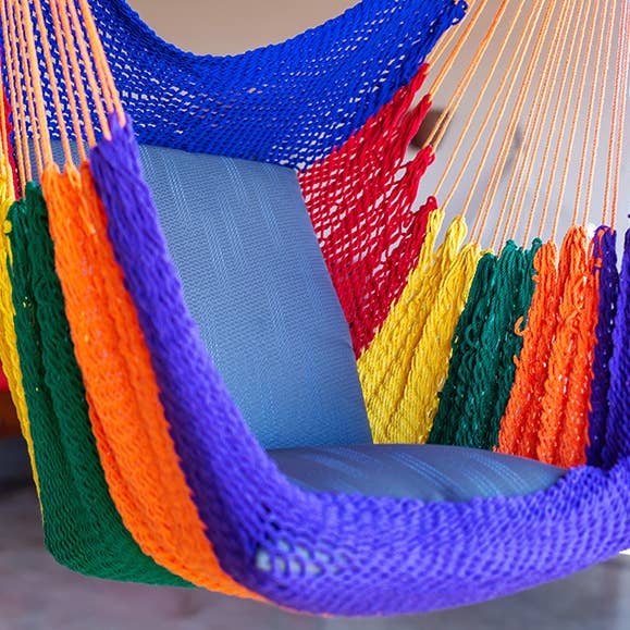 Women of the Cloud Forest - Wholesale Hammock - Handwoven Hammock Chair (Rainbow)1