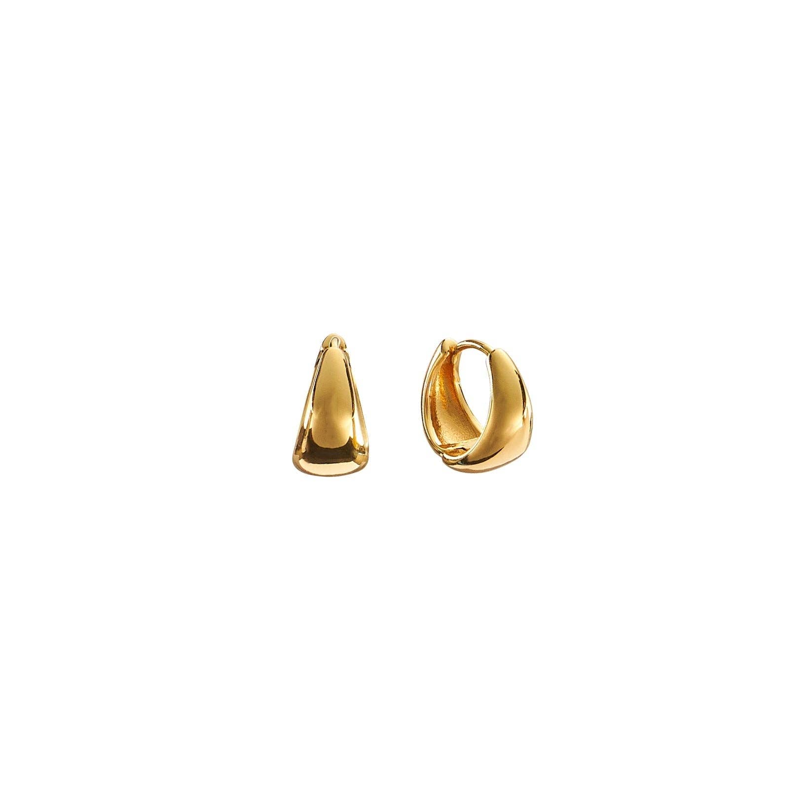Brenda Grands Jewelry - Vendita all'ingrosso Orecchini a cerchietto - Orecchini a cerchio Zenith 13mm in oro 18K