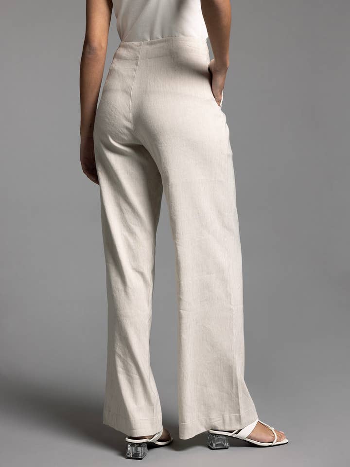 Weekend Los Angeles - Wholesale Pants - Women's - Straight Cut Linen Pants - LUNA PANTS