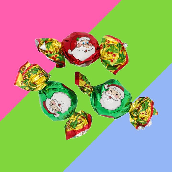 Gaffney's Sweets & Treats Wholesale - Wholesale Chocolate-covered sweets - Creme Filled Milk Chocolate Santa Twists 1kg