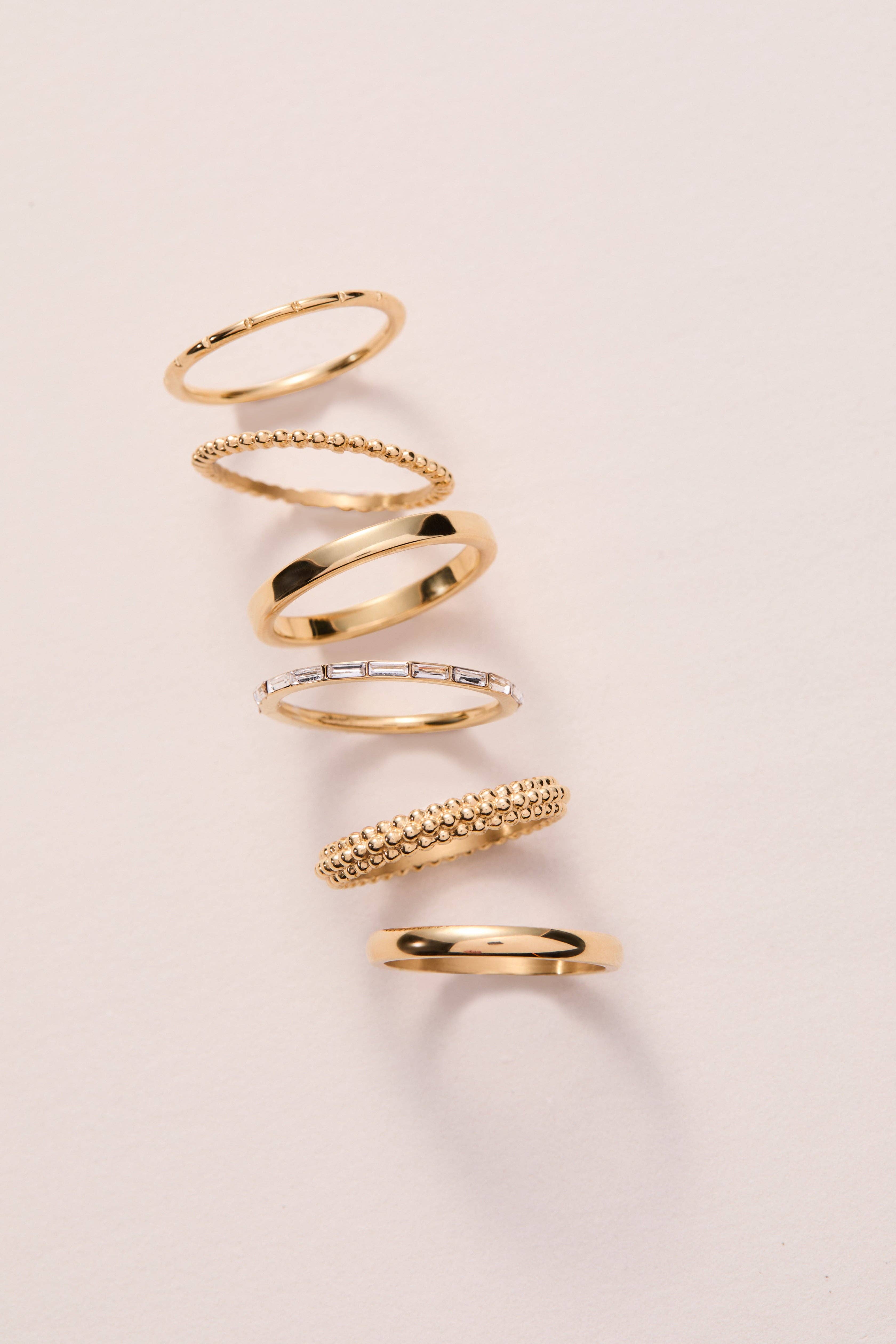 Alex and Ani - Wholesale Band/Stacked Ring - Baguette Stacking Ring Set of 33