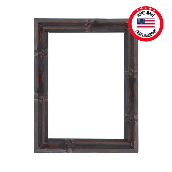 Dark Brown Bamboo 1" Wide Picture Frame for wholesale on Faire7