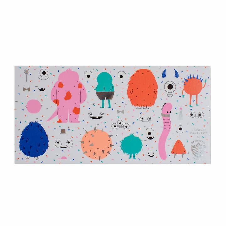 Ensemble d'autocollants Little Monsters Build Your Own Monster - Pk. 4 pour la vente par Jollity & Co. + Daydream Society