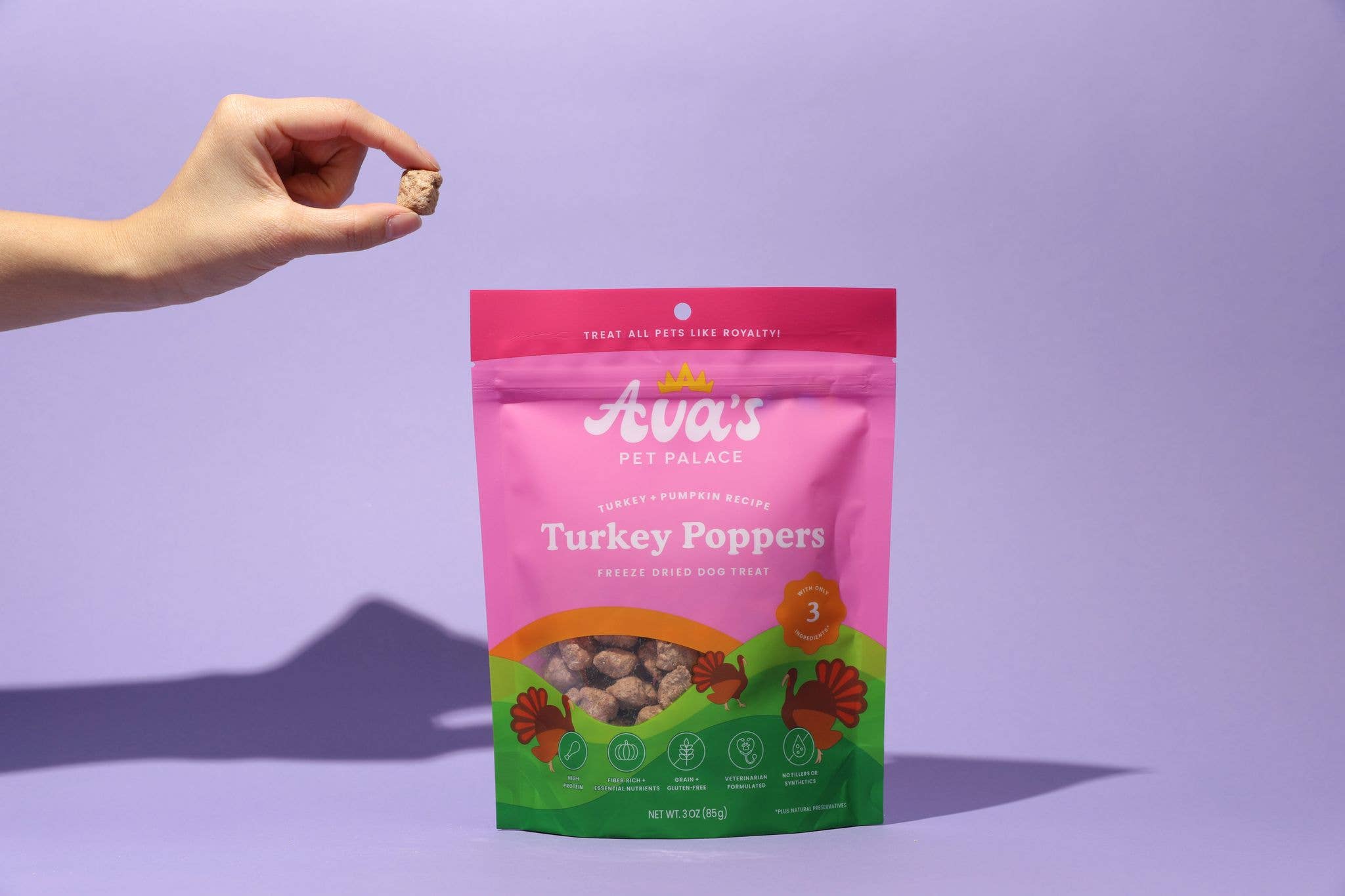 Ava's Pet Palace - Wholesale Pet Treats - Dog - Freeze Dried Dog Treats - Turkey + Pumpkin3