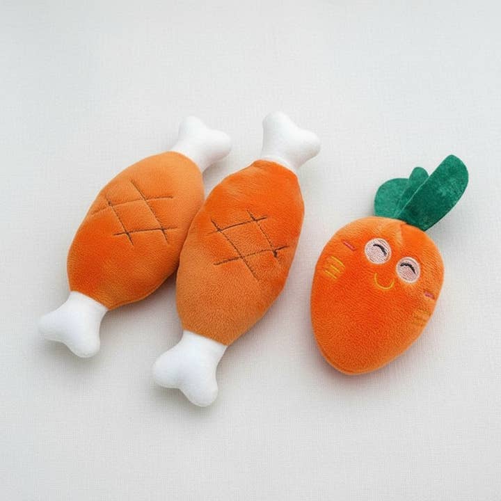 kapeit - Wholesale Pet Toy - Cat/Dog - Squeaky Plush Chicken Leg Dog Toy2
