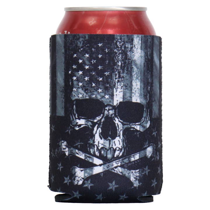 Hot Leathers - Wholesale Drink Huggers & Koozies - FACE MASK AMER. FLAG