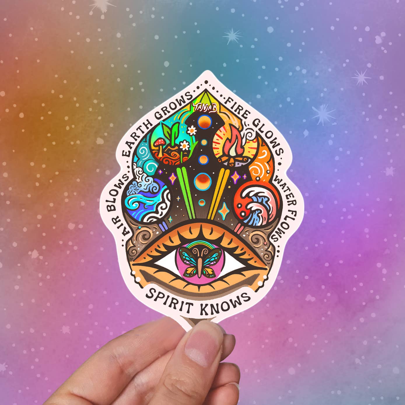 SeeknRevel - Wholesale Phone & Laptop Stickers - The 5 Elements - Sticker