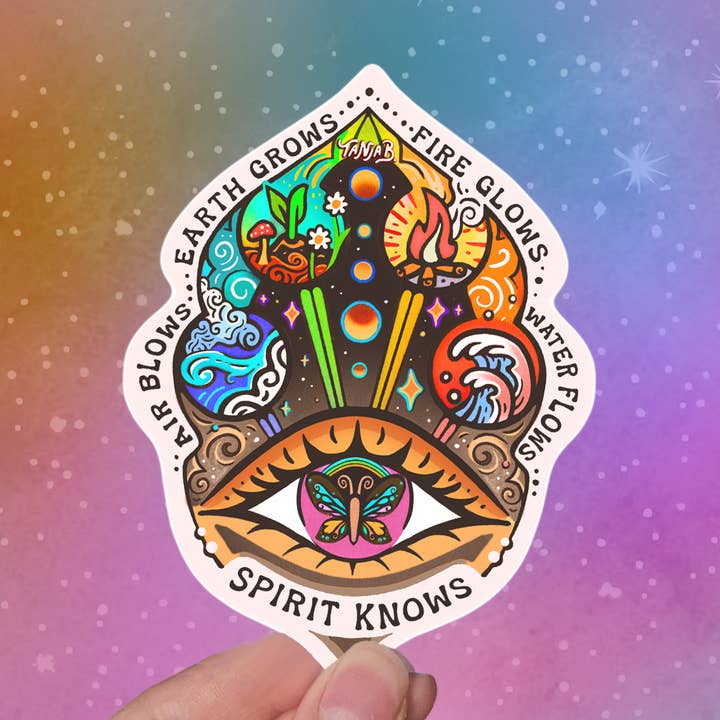 SeeknRevel - Wholesale Phone & Laptop Stickers - The 5 Elements - Sticker0