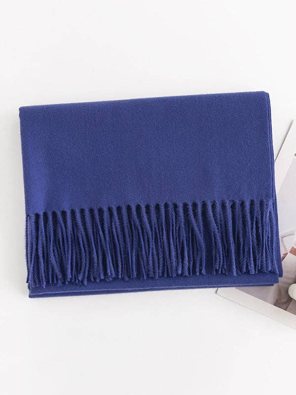 VividLux – wholesale Scarf – Women's – Keep Warm Solid Color Tasseled Shawl&Scarf8