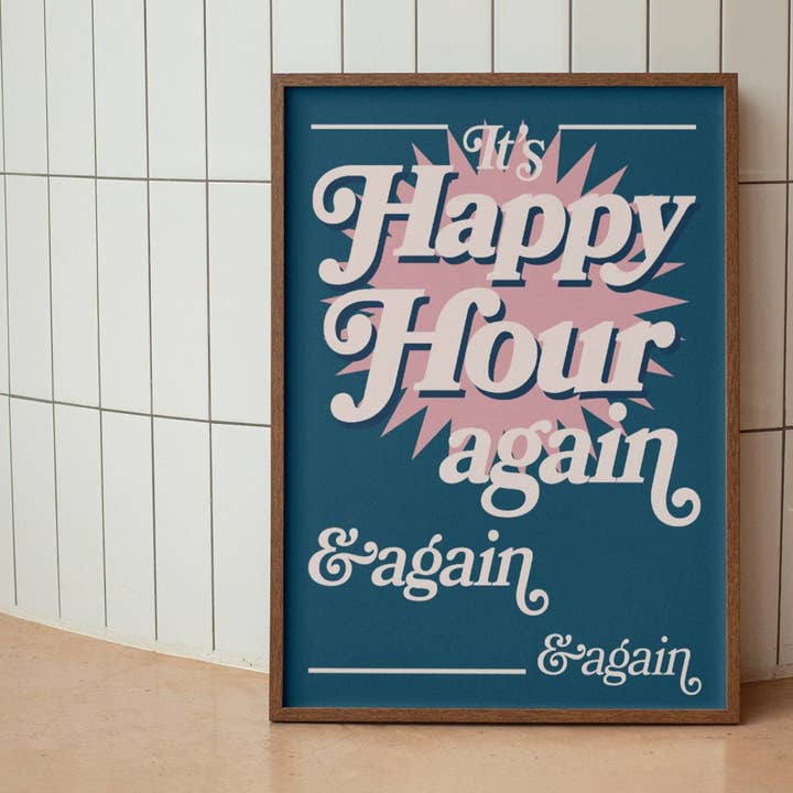 É Happy Hour Imprimir por atacado de HollieGraphik