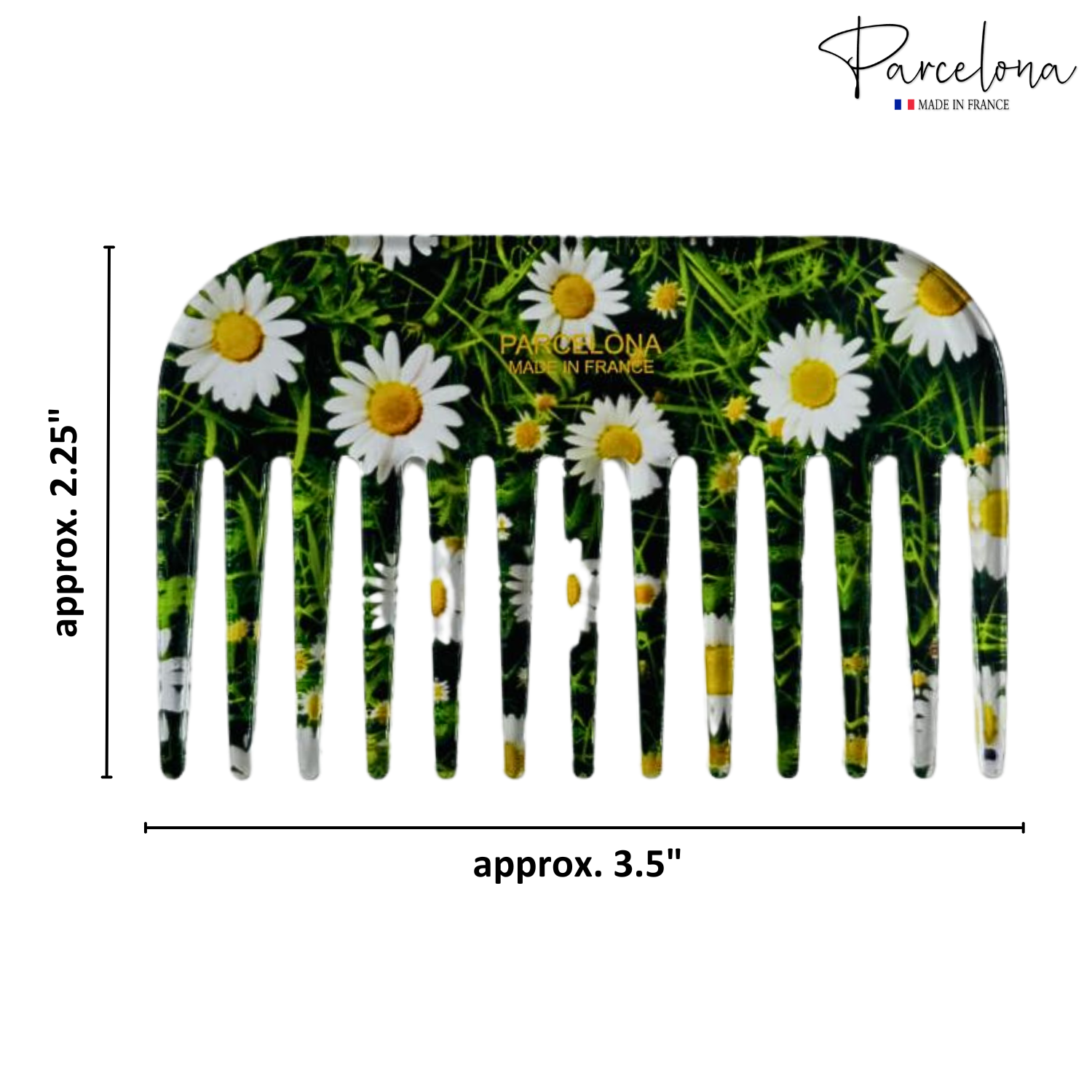 Parcelona - Wholesale Hair Brush/Comb - Parcelona Wide Tooth Comb Tropical Toucan Floral Print Comb for Thick Curly Hair42