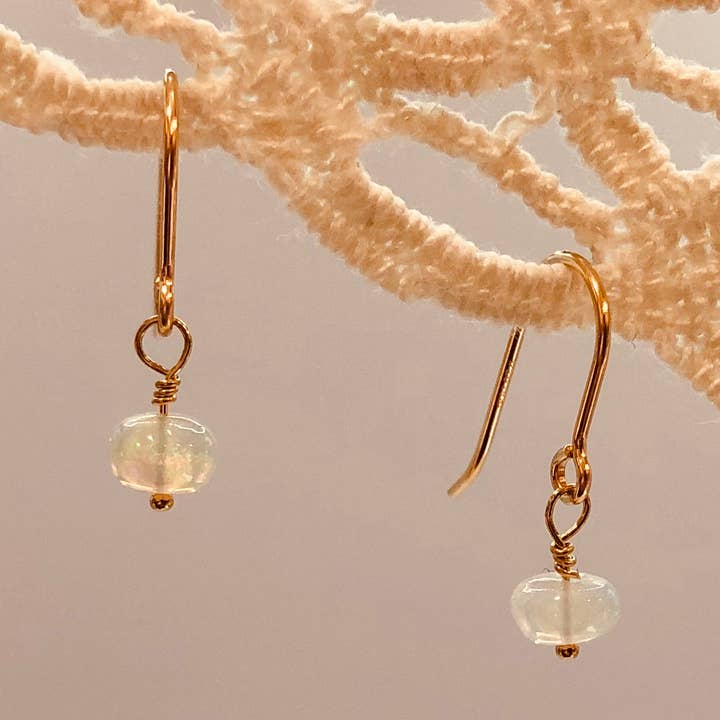 Opal earrings for wholesale by Penelope Plum Designs