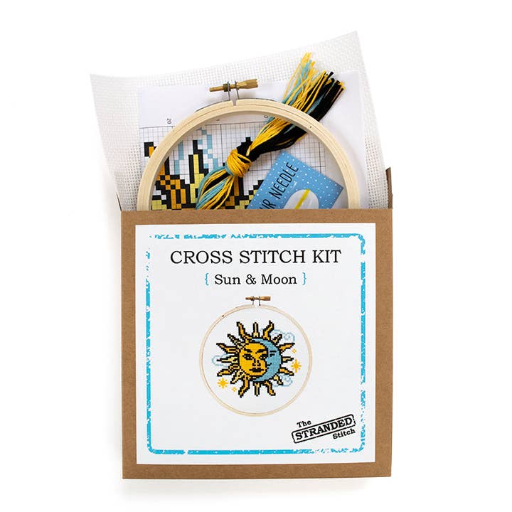 The Stranded Stitch - Vendita all'ingrosso Attrezzatura per ricamo/punto croce - Kit punto croce sole e luna1