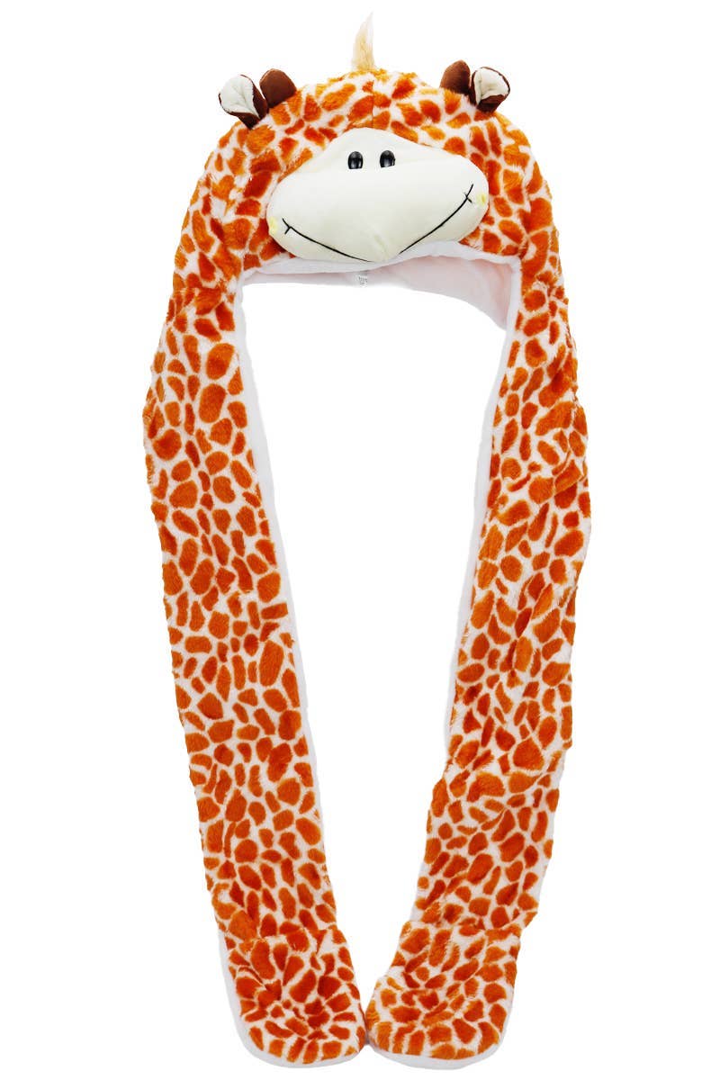 ASSORTED Animal Pals Fuzzy Plush Hat With Long Ear Flaps for wholesale on Faire13